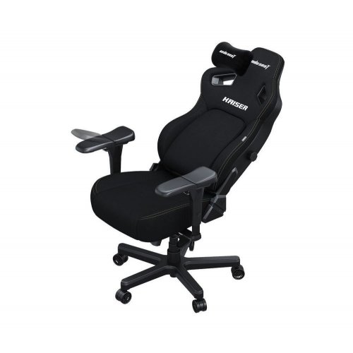 Игровое кресло Anda Seat Kaiser 4 XL Fabric (AD12YDDC-XLL-20-B-CF) Black купить в Украине: Киев, Днепр, Харьков, Одесса  | Низкая цена, отзывы, характеристики от TELEMART фото