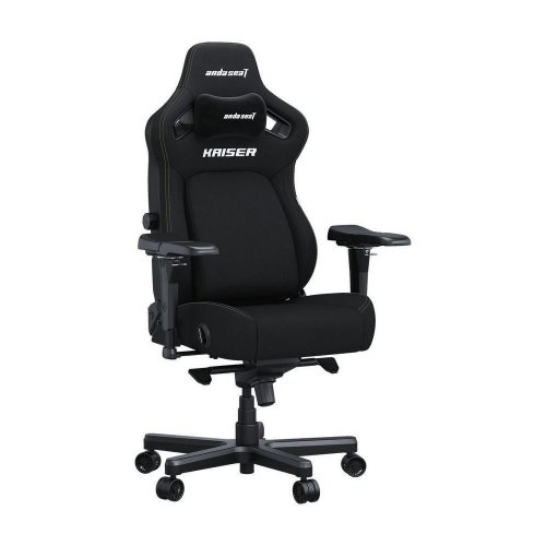Ігрове крісло Anda Seat Kaiser 4 XL Fabric (AD12YDDC-XLL-20-B-CF) Black купити в Україні: Київ, Львів, Хмельницький, Тернопіль, Івано-Франківськ | Низька ціна, відгуки, характеристики від TELEMART фото