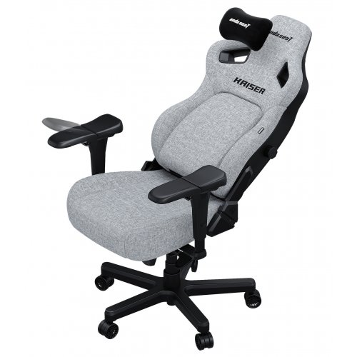 Купити Ігрове крісло Anda Seat Kaiser 4 XL Fabric (AD12YDDC-XLL-20-G-CF) Gray - ціна в Києві, Львові, Вінниці, Хмельницькому, Франківську, Україні | інтернет-магазин TELEMART.UA фото