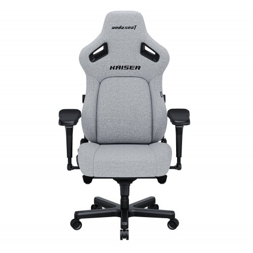 Купить Игровое кресло Anda Seat Kaiser 4 XL Fabric (AD12YDDC-XLL-20-G-CF) Gray - цена в Харькове, Киеве, Днепре, Одессе
в интернет-магазине Telemart фото