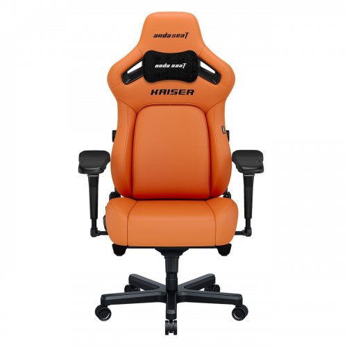 Игровое кресло Anda Seat Kaiser 4 XL (AD12YDDC-XLL-20-O-PV/C) Orange купить в Украине: Киев, Днепр, Харьков, Одесса  | Низкая цена, отзывы, характеристики от TELEMART фото