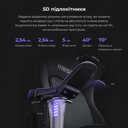 Игровое кресло Anda Seat Kaiser 4 XL (AD12YDDC-XLL-20-O-PV/C) Orange купить в Украине: Киев, Днепр, Харьков, Одесса  | Низкая цена, отзывы, характеристики от TELEMART фото