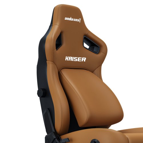 Купити Ігрове крісло Anda Seat Kaiser 4 XL (AD12YDDC-XLL-20-K-PV/C) Brown - ціна в Києві, Львові, Вінниці, Хмельницькому, Франківську, Україні | інтернет-магазин TELEMART.UA фото