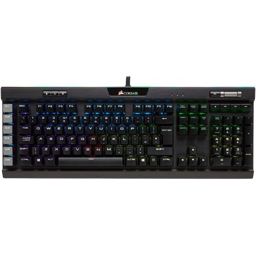 Купити Клавіатура Corsair K95 RGB Platinum Cherry MX Speed Black (CH-9127014-NA) - ціна в Києві, Львові, Вінниці, Хмельницькому, Франківську, Україні | інтернет-магазин TELEMART.UA фото