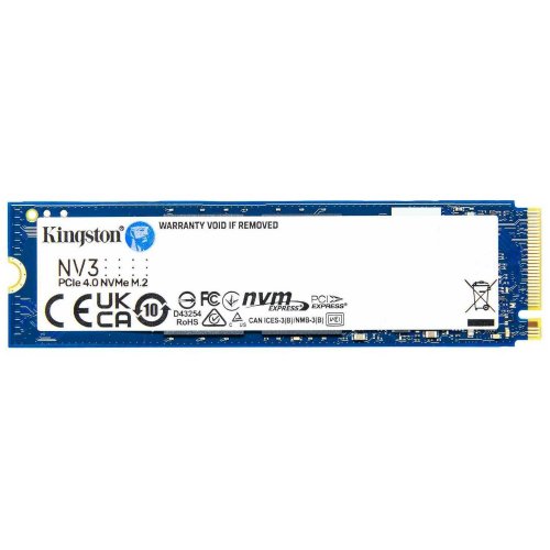 SSD-диск Kingston NV3 3D NAND 4TB M.2 (2280 PCI-E) NVMe x4 (SNV3S/4000G) купити з перевіркою сумісності: огляд, характеристики, ціна у Києві, Львові, Вінниці, Хмельницькому, Івано-Франківську, Україні | інтернет-магазин TELEMART.UA фото