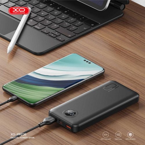 Купити Powerbank XO PR238 10000mAh 22.5W Black - ціна в Києві, Львові, Вінниці, Хмельницькому, Франківську, Україні | інтернет-магазин TELEMART.UA фото