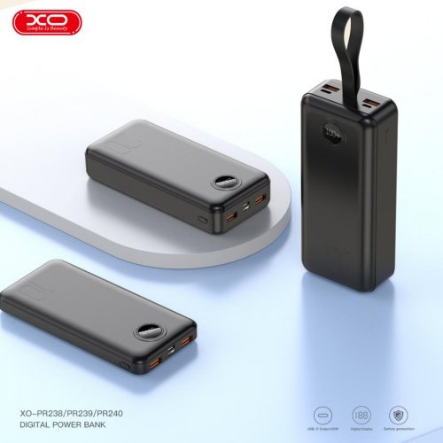 Купити Powerbank XO PR238 10000mAh 22.5W Black - ціна в Києві, Львові, Вінниці, Хмельницькому, Франківську, Україні | інтернет-магазин TELEMART.UA фото