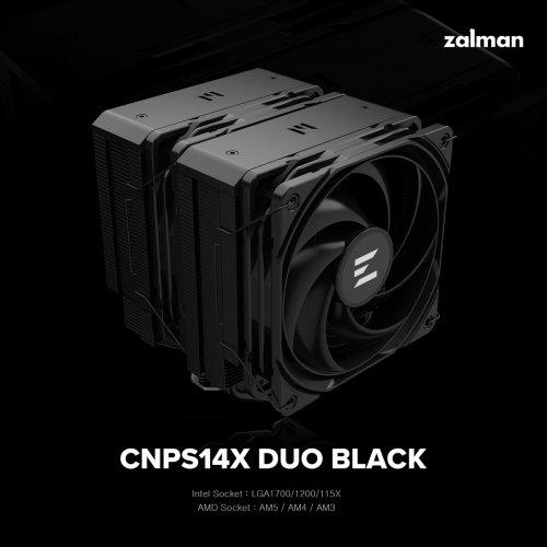 Купить Кулер Zalman CNPS14X Duo Black с проверкой совместимости: обзор, характеристики, цена в Киеве, Днепре, Одессе, Харькове, Украине | интернет-магазин TELEMART.UA фото