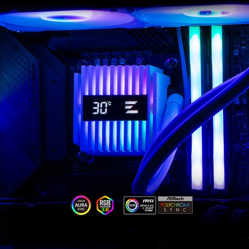 Готова СВО Zalman Alpha 2 A24 White купити з перевіркою сумісності: огляд, характеристики, ціна у Києві, Львові, Вінниці, Хмельницькому, Івано-Франківську, Україні | інтернет-магазин TELEMART.UA фото