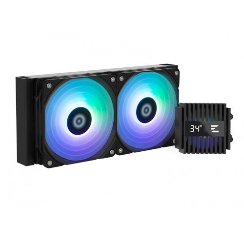 Готова СВО Zalman Alpha 2 A24 Black купити з перевіркою сумісності: огляд, характеристики, ціна у Києві, Львові, Вінниці, Хмельницькому, Івано-Франківську, Україні | інтернет-магазин TELEMART.UA фото