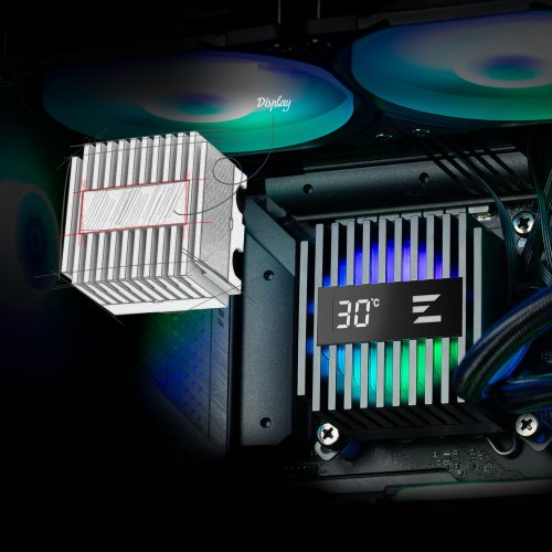 Купить Готовая СВО Zalman Alpha 2 A36 Black с проверкой совместимости: обзор, характеристики, цена в Киеве, Днепре, Одессе, Харькове, Украине | интернет-магазин TELEMART.UA фото