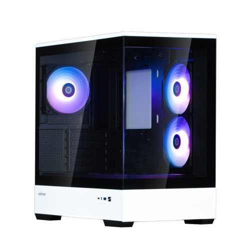 Фото Корпус Zalman P30 Tempered Glass без БП Black/White