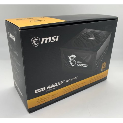 Купить Блок питания MSI MPG 850W (A850GF) (Восстановлено продавцом, 659684) с проверкой совместимости: обзор, характеристики, цена в Киеве, Днепре, Одессе, Харькове, Украине | интернет-магазин TELEMART.UA фото