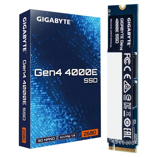 SSD-диск Gigabyte Gen4 4000E 3D NAND 250GB M.2 (2280 PCI-E) NVMe 1.4 (G440E250G) купити з перевіркою сумісності: огляд, характеристики, ціна у Києві, Львові, Вінниці, Хмельницькому, Івано-Франківську, Україні | інтернет-магазин TELEMART.UA фото