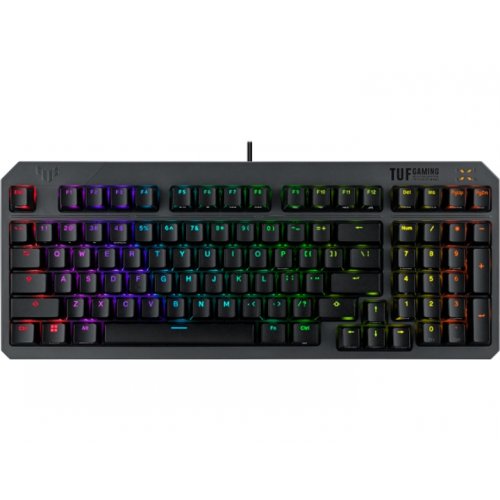 Купити Клавіатура Asus TUF Gaming K3 Gen II Opti-Mech RGB Red Switches (90MP0390-BKMA00) Black - ціна в Києві, Львові, Вінниці, Хмельницькому, Франківську, Україні | інтернет-магазин TELEMART.UA фото