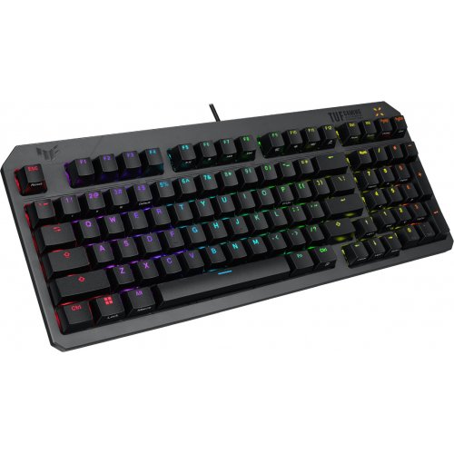 Купити Клавіатура Asus TUF Gaming K3 Gen II Opti-Mech RGB Red Switches (90MP0390-BKMA00) Black - ціна в Києві, Львові, Вінниці, Хмельницькому, Франківську, Україні | інтернет-магазин TELEMART.UA фото