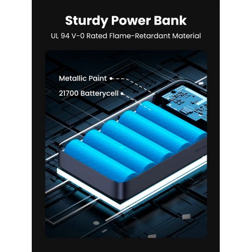 Купить Powerbank Ugreen PB720 20000mAh 100W (25188) Grey - цена в Харькове, Киеве, Днепре, Одессе
в интернет-магазине Telemart фото