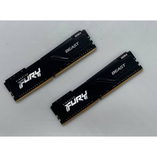 Озп Kingston DDR4 32GB 3200Mhz FURY Beast Black (KF432C16BB/32) (Відновлено продавцем, 661351) купити з перевіркою сумісності: огляд, характеристики, ціна у Києві, Львові, Вінниці, Хмельницькому, Івано-Франківську, Україні | інтернет-магазин TELEMART.UA фото