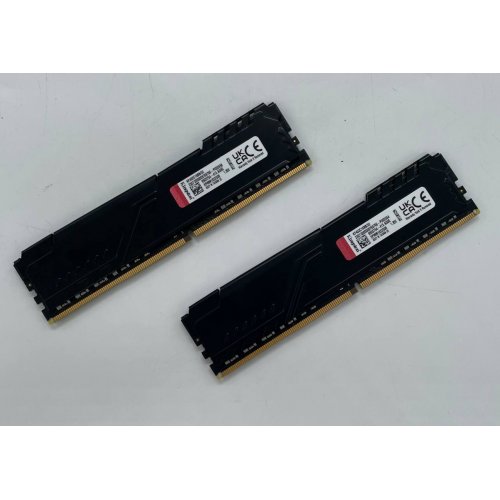 Озп Kingston DDR4 32GB 3200Mhz FURY Beast Black (KF432C16BB/32) (Відновлено продавцем, 661351) купити з перевіркою сумісності: огляд, характеристики, ціна у Києві, Львові, Вінниці, Хмельницькому, Івано-Франківську, Україні | інтернет-магазин TELEMART.UA фото