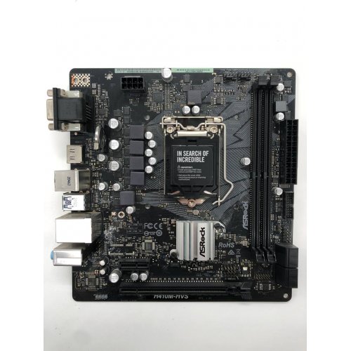 Материнська плата AsRock H410M-HVS (s1200, Intel H410) (Відновлено продавцем, 661431) купити з перевіркою сумісності: огляд, характеристики, ціна у Києві, Львові, Вінниці, Хмельницькому, Івано-Франківську, Україні | інтернет-магазин TELEMART.UA фото