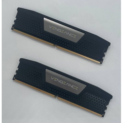 Купить Озу Corsair DDR5 32GB (2x16GB) 6400Mhz Vengeance Black (CMK32GX5M2B6400C36) (Восстановлено продавцом, 661634) с проверкой совместимости: обзор, характеристики, цена в Киеве, Днепре, Одессе, Харькове, Украине | интернет-магазин TELEMART.UA фото