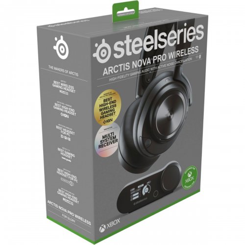 Купити Навушники SteelSeries Arctis Nova Pro Wireless X (61521) Black - ціна в Києві, Львові, Вінниці, Хмельницькому, Франківську, Україні | інтернет-магазин TELEMART.UA фото