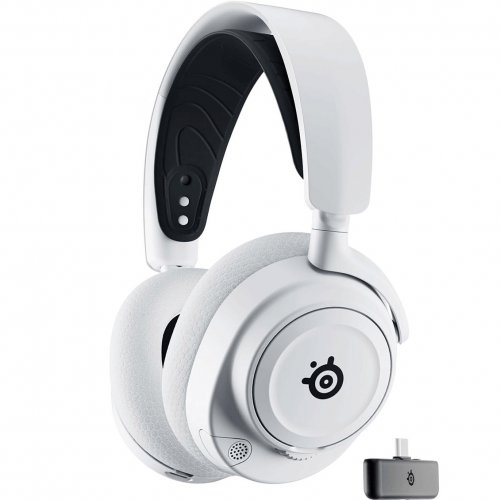 Купити Навушники SteelSeries Arctis Nova 7X Wireless (61567) White - ціна в Києві, Львові, Вінниці, Хмельницькому, Франківську, Україні | інтернет-магазин TELEMART.UA фото