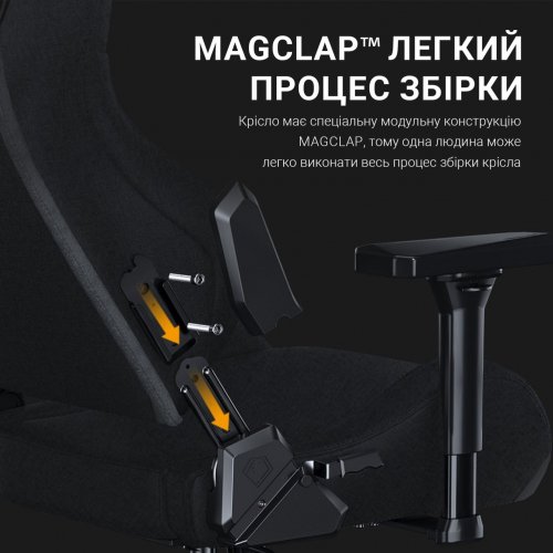 Купити Ігрове крісло Anda Seat Kaiser Frontier XL (AD12YXL-17-B-F-B01) Black - ціна в Києві, Львові, Вінниці, Хмельницькому, Франківську, Україні | інтернет-магазин TELEMART.UA фото