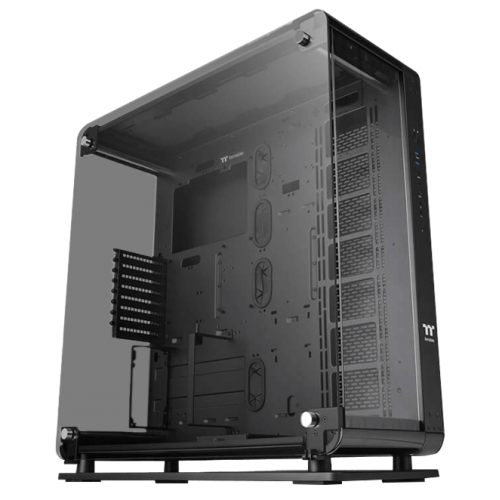 Корпус Thermaltake Core P8 Tempered Glass без БП (CA-1Q2-00M1WN-00) Black (Відновлено продавцем, 661716) купити з перевіркою сумісності: огляд, характеристики, ціна у Києві, Львові, Вінниці, Хмельницькому, Івано-Франківську, Україні | інтернет-магазин TELEMART.UA фото