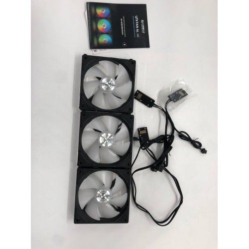 Купить Кулер для корпуса Lian Li Uni Fan AL 120 Triple-Pack (G99.12AL3B.00) Black/White (Восстановлено продавцом, 661759) с проверкой совместимости: обзор, характеристики, цена в Киеве, Днепре, Одессе, Харькове, Украине | интернет-магазин TELEMART.UA фото