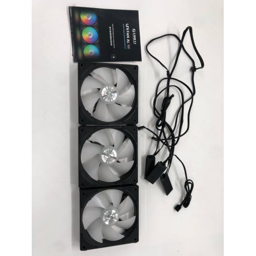 Купить Кулер для корпуса Lian Li Uni Fan AL 120 Triple-Pack (G99.12AL3B.00) Black/White (Восстановлено продавцом, 661761) с проверкой совместимости: обзор, характеристики, цена в Киеве, Днепре, Одессе, Харькове, Украине | интернет-магазин TELEMART.UA фото