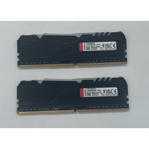 Озп Kingston DDR4 32GB (2x16GB) 3200Mhz FURY Beast RGB Black (KF432C16BBAK2/32) (Відновлено продавцем, 662026) купити з перевіркою сумісності: огляд, характеристики, ціна у Києві, Львові, Вінниці, Хмельницькому, Івано-Франківську, Україні | інтернет-магазин TELEMART.UA фото