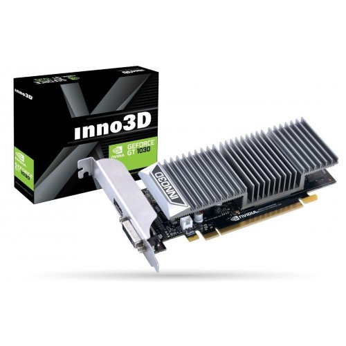 Купить Видеокарта Inno3D GeForce GT 1030 Silent 2048MB (N1030-1SDV-E5BL) (Восстановлено продавцом, 662055) с проверкой совместимости: обзор, характеристики, цена в Киеве, Днепре, Одессе, Харькове, Украине | интернет-магазин TELEMART.UA фото