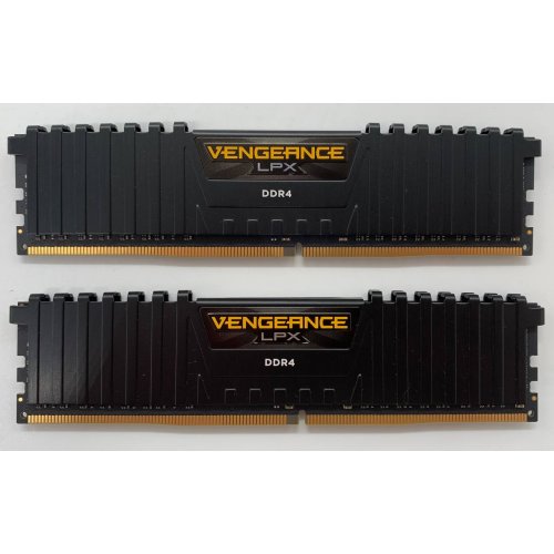 Озп Corsair DDR4 32GB (2x16GB) 3200Mhz Vengeance LPX Black (CMK32GX4M2E3200C16) (Відновлено продавцем, 662088) купити з перевіркою сумісності: огляд, характеристики, ціна у Києві, Львові, Вінниці, Хмельницькому, Івано-Франківську, Україні | інтернет-магазин TELEMART.UA фото