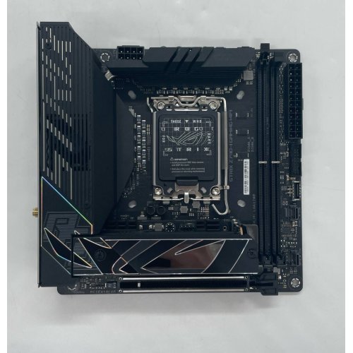 Купить Материнская плата Asus ROG STRIX Z790-I GAMING WIFI (s1700, Intel Z790 (Восстановлено продавцом, 662115) с проверкой совместимости: обзор, характеристики, цена в Киеве, Днепре, Одессе, Харькове, Украине | интернет-магазин TELEMART.UA фото