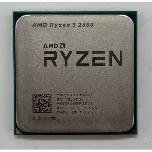 Процесор AMD Ryzen 5 2600 3.4(3.9)GHz 16MB sAM4 Tray (YD2600BBM6IAF) (Відновлено продавцем, 662154) купити з перевіркою сумісності: огляд, характеристики, ціна у Києві, Львові, Вінниці, Хмельницькому, Івано-Франківську, Україні | інтернет-магазин TELEMART.UA фото