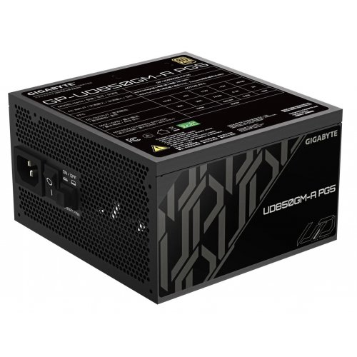 Блок живлення Gigabyte UD850GM-A PG5 850W (GP-UD850GM-A PG5) Black купити з перевіркою сумісності: огляд, характеристики, ціна у Києві, Львові, Вінниці, Хмельницькому, Івано-Франківську, Україні | інтернет-магазин TELEMART.UA фото