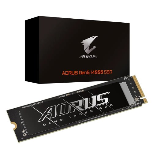 Купить SSD-диск Gigabyte AORUS Gen5 14000 3D NAND TLC 1TB M.2 (2280 PCI-E) NVMe 2.0 (AG514K1TB) с проверкой совместимости: обзор, характеристики, цена в Киеве, Днепре, Одессе, Харькове, Украине | интернет-магазин TELEMART.UA фото