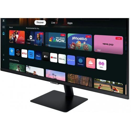 Купити Монітор Samsung 32" S32DM702U Smart (LS32DM702UIXUA) Black - ціна в Києві, Львові, Вінниці, Хмельницькому, Франківську, Україні | інтернет-магазин TELEMART.UA фото