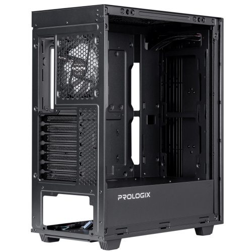 Корпус Prologix E122 Tempered Glass&Mesh без БЖ Black купити з перевіркою сумісності: огляд, характеристики, ціна у Києві, Львові, Вінниці, Хмельницькому, Івано-Франківську, Україні | інтернет-магазин TELEMART.UA фото