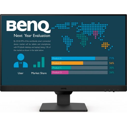 Купить Монитор BenQ 23.8" BL2490 (9H.LM5LB.QBE/9H.LM5LJ.LBE) Black - цена в Харькове, Киеве, Днепре, Одессе
в интернет-магазине Telemart фото