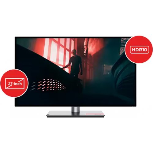 Купить Монитор Lenovo 27" ThinkVision P27q-30 (63A2GAT1UA) Black - цена в Харькове, Киеве, Днепре, Одессе
в интернет-магазине Telemart фото