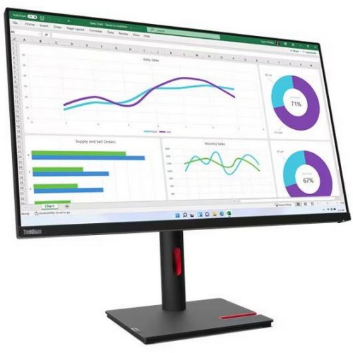 Купити Монітор Lenovo 31.5" ThinkVision T32h-30 (63D3GAT1UA) Black - ціна в Києві, Львові, Вінниці, Хмельницькому, Франківську, Україні | інтернет-магазин TELEMART.UA фото