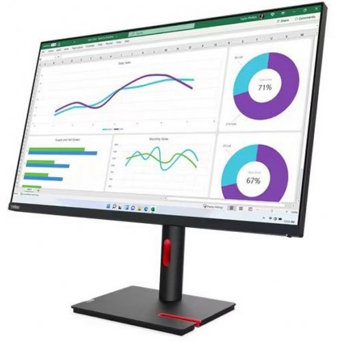 Купить Монитор Lenovo 31.5" ThinkVision T32h-30 (63D3GAT1UA) Black - цена в Харькове, Киеве, Днепре, Одессе
в интернет-магазине Telemart фото