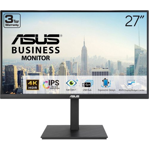 Купити Монітор Asus 27" VA27UQSB (90LM09WJ-B02170) Black - ціна в Києві, Львові, Вінниці, Хмельницькому, Франківську, Україні | інтернет-магазин TELEMART.UA фото