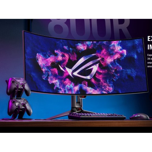 Купить Монитор Asus 39" ROG Swift OLED PG39WCDM (90LM09R0-B01170) Black - цена в Харькове, Киеве, Днепре, Одессе
в интернет-магазине Telemart фото