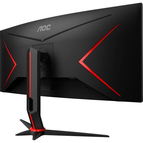 Купити Монітор AOC 34" CU34G2XP/BK Black/Red - ціна в Києві, Львові, Вінниці, Хмельницькому, Франківську, Україні | інтернет-магазин TELEMART.UA фото