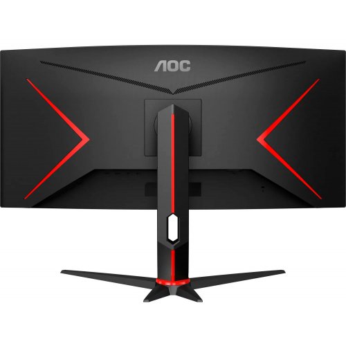 Купити Монітор AOC 34" CU34G2XP/BK Black/Red - ціна в Києві, Львові, Вінниці, Хмельницькому, Франківську, Україні | інтернет-магазин TELEMART.UA фото