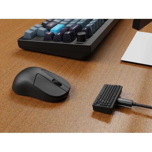 Купити Миша Keychron M4 4K Wireless (M4A4_KEYCHRON) Black - ціна в Києві, Львові, Вінниці, Хмельницькому, Франківську, Україні | інтернет-магазин TELEMART.UA фото