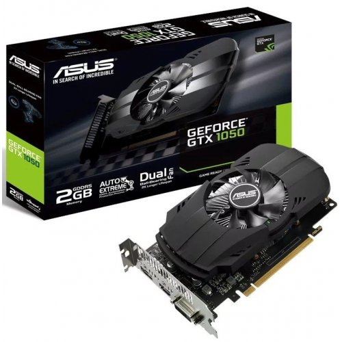 Відеокарта Asus GeForce GTX 1050 Phoenix 2048MB (PH-GTX1050-2G) (Відновлено продавцем, 662968) купити з перевіркою сумісності: огляд, характеристики, ціна у Києві, Львові, Вінниці, Хмельницькому, Івано-Франківську, Україні | інтернет-магазин TELEMART.UA фото